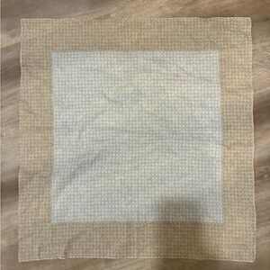 Coach Tan and Cream Signature Scarf